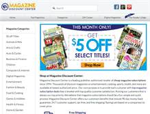 Tablet Screenshot of magazinediscountcenter.com